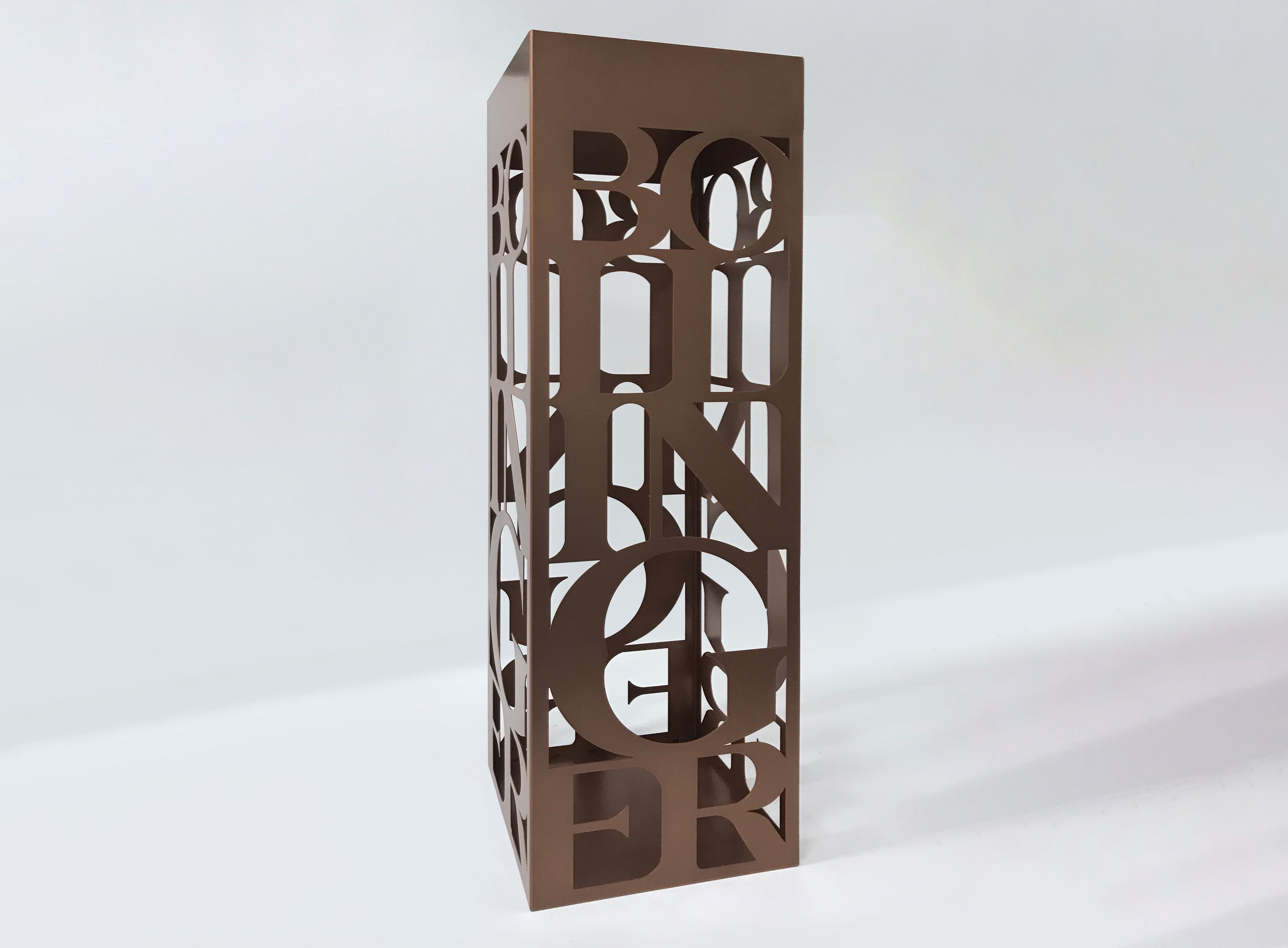 Bollinger podium design with cutaway lattice work