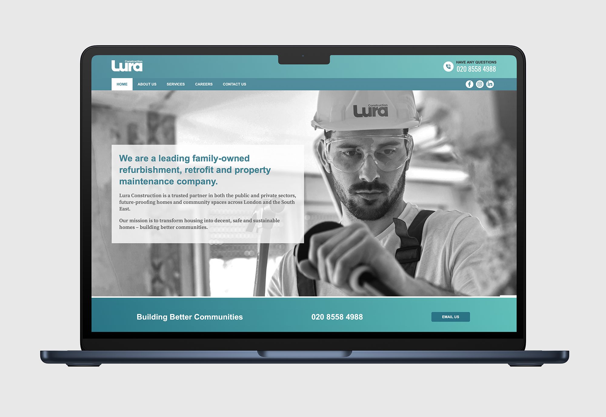 Lura Construction Website