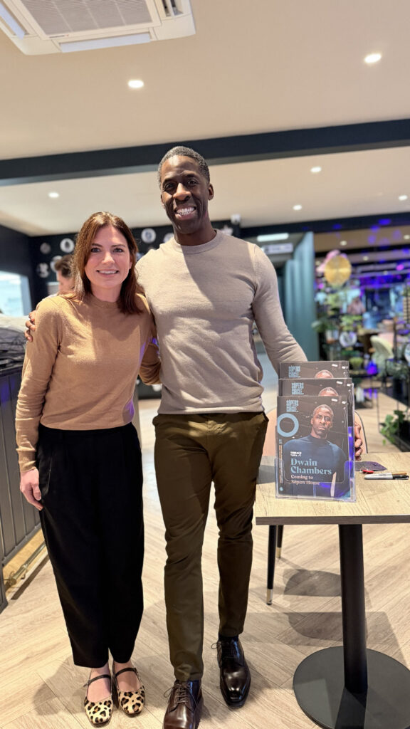 Janine McNab and Dwain Chambers